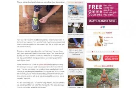 Article: Prevent blisters from running